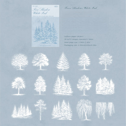 Half-Tone Nature Stickers