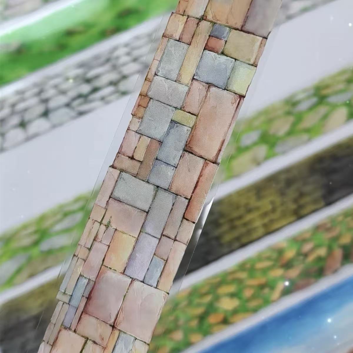 4cm*120cm Vintage Cobblestone Path Tape Collection
