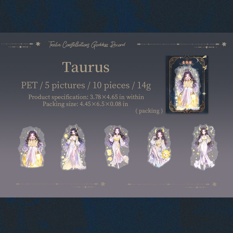 Zodiac Goddess Stickers
