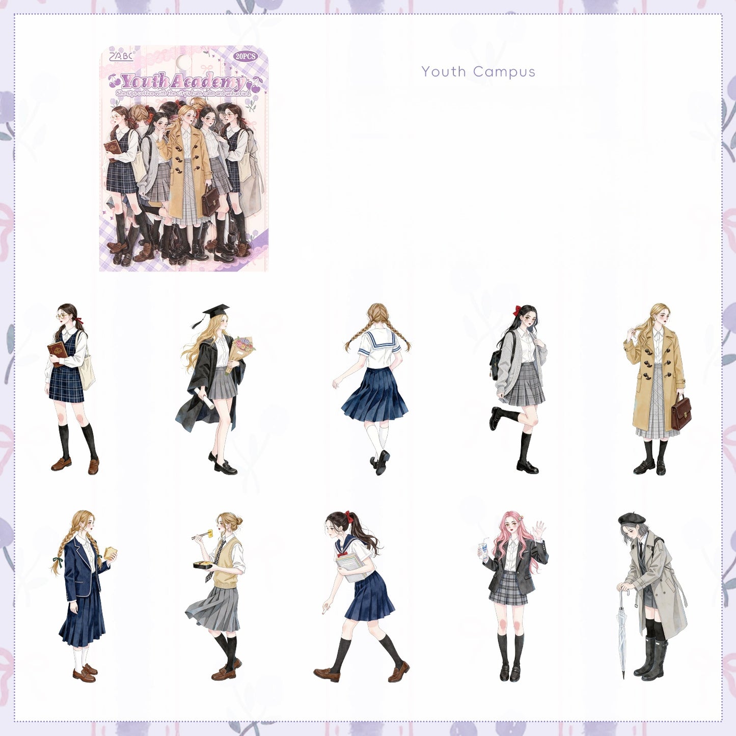 Exquisite Character Stickers