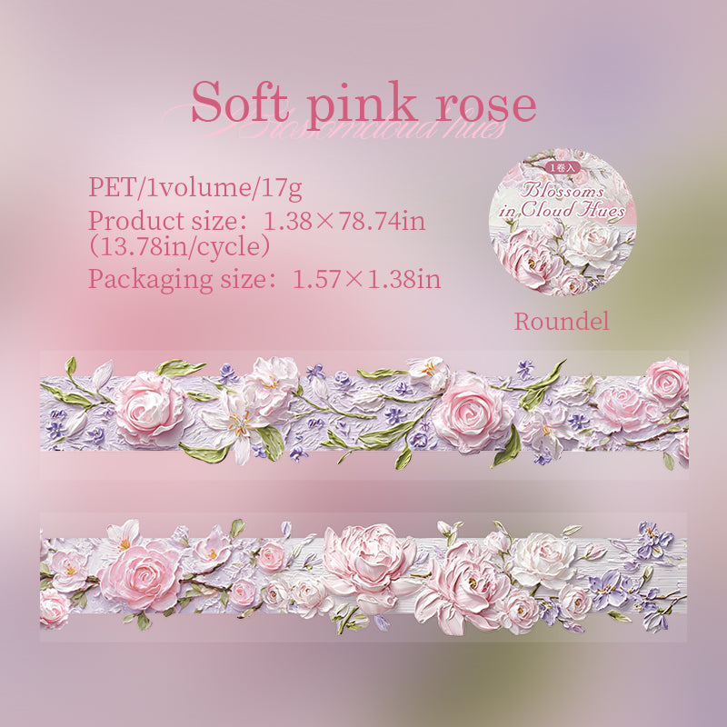Embossed Oil Painting Floral Tape