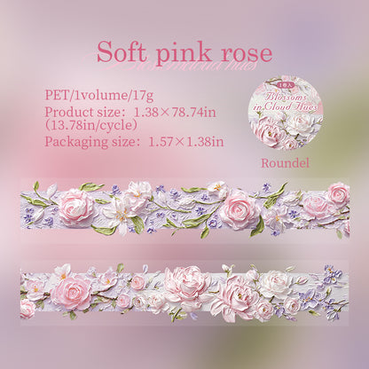 Embossed Oil Painting Floral Tape