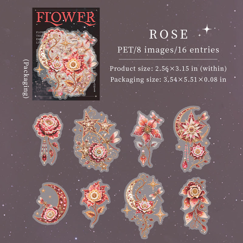 Flowers That Brighten Life Stickers