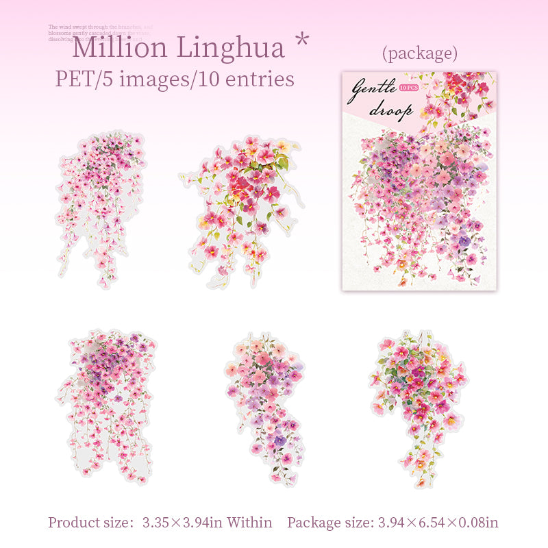 Gentle Floral Vine Stickers