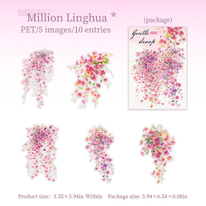 Gentle Floral Vine Stickers