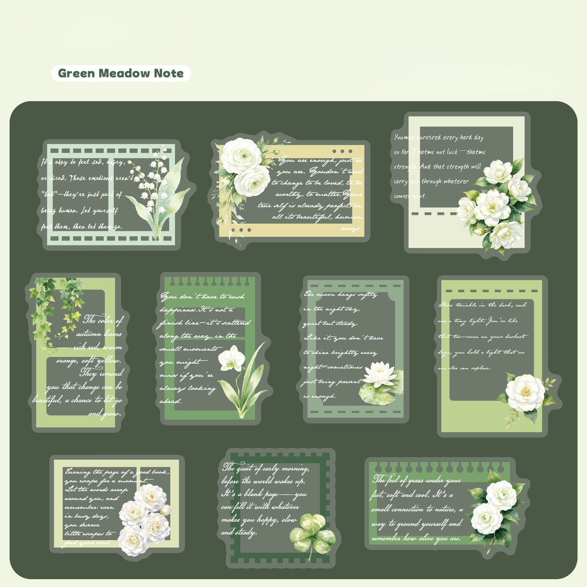 Floral Mail Stickers