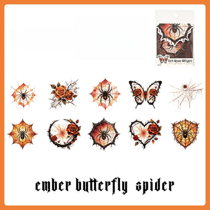 Vintage Spider Web Stickers
