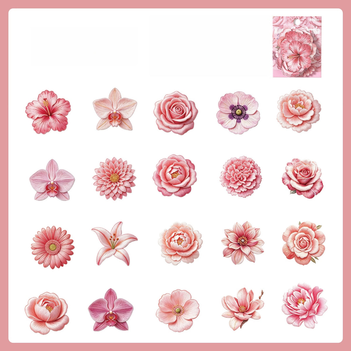 Woven Floral Omnia Stickers