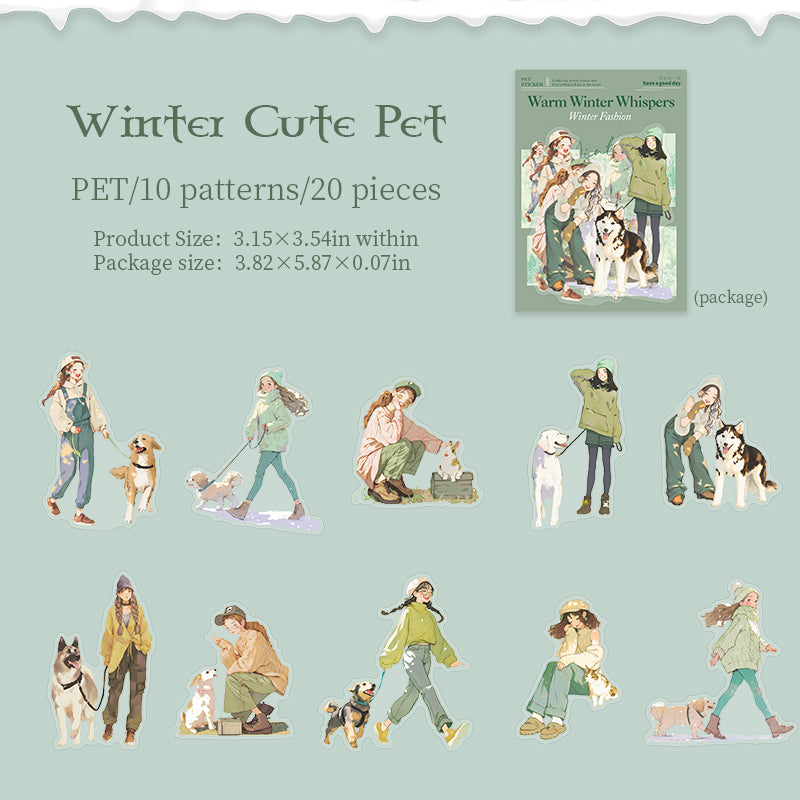 Warm Winter Whispers Stickers