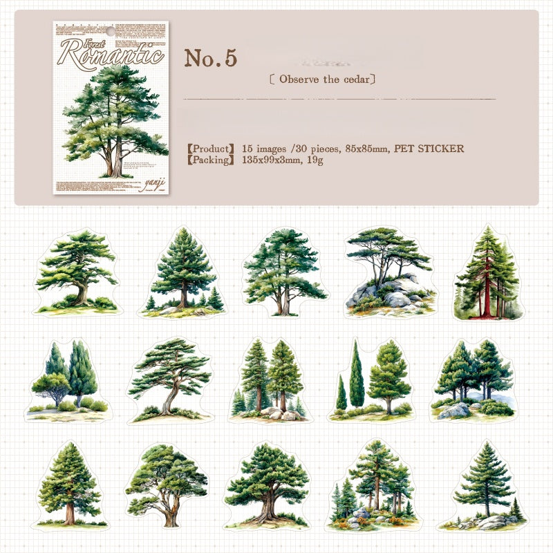 Romantic Forest Stickers