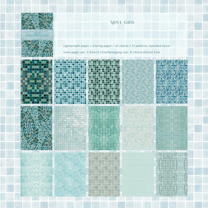Colorful Glass Tile Papers