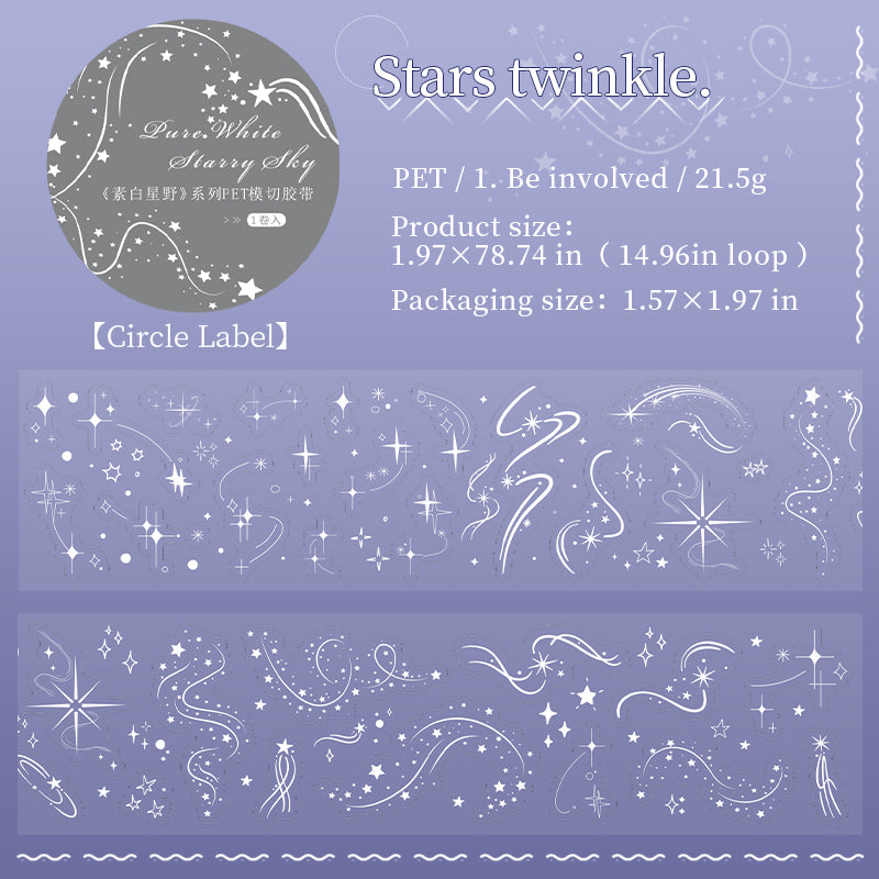 Pure White Starfield Tape