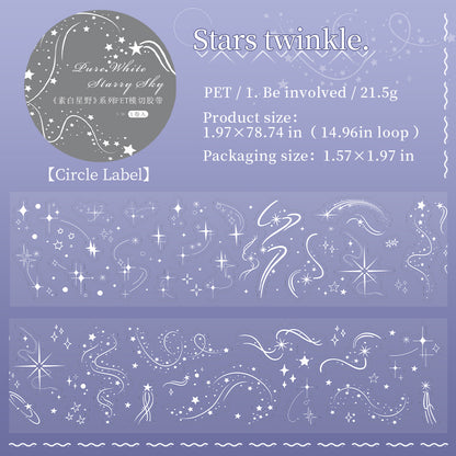 Pure White Starfield Tape