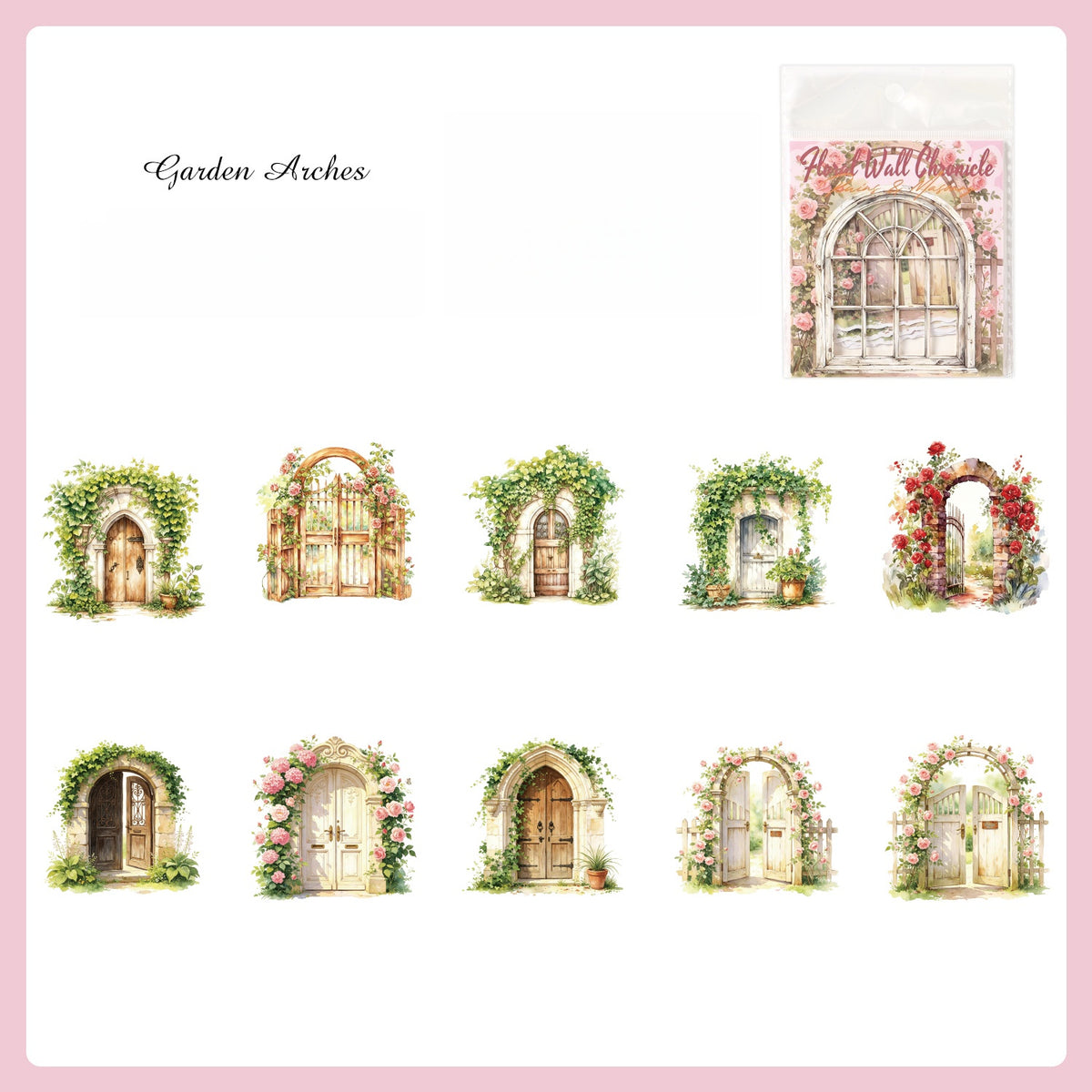 Flower Wall Chronicle Stickers
