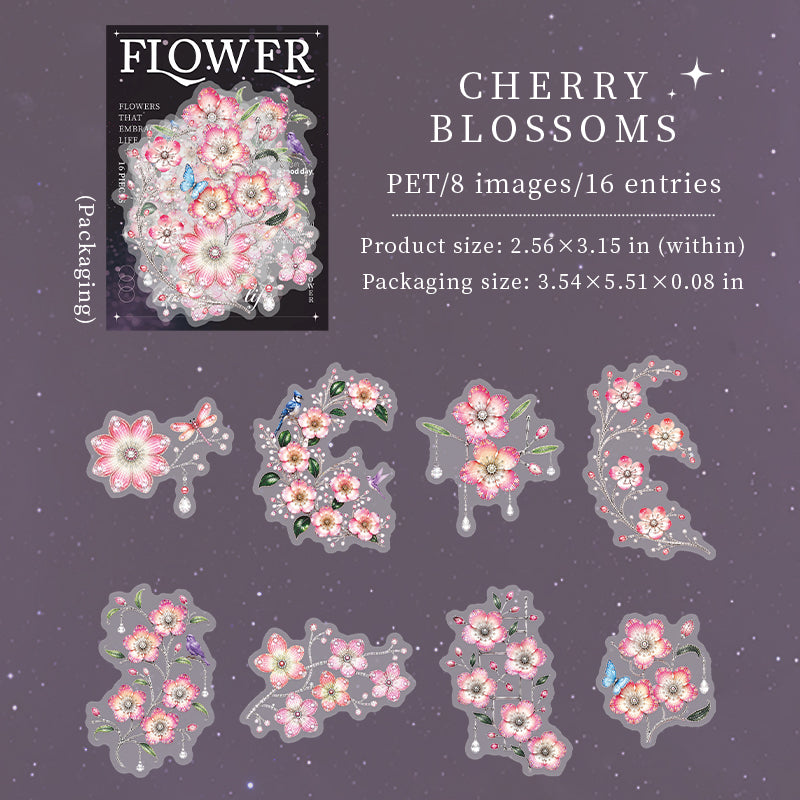 Flowers That Brighten Life Stickers