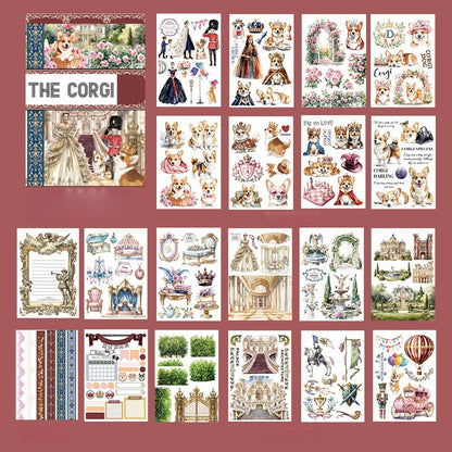 European Vintage Court Sticker Book