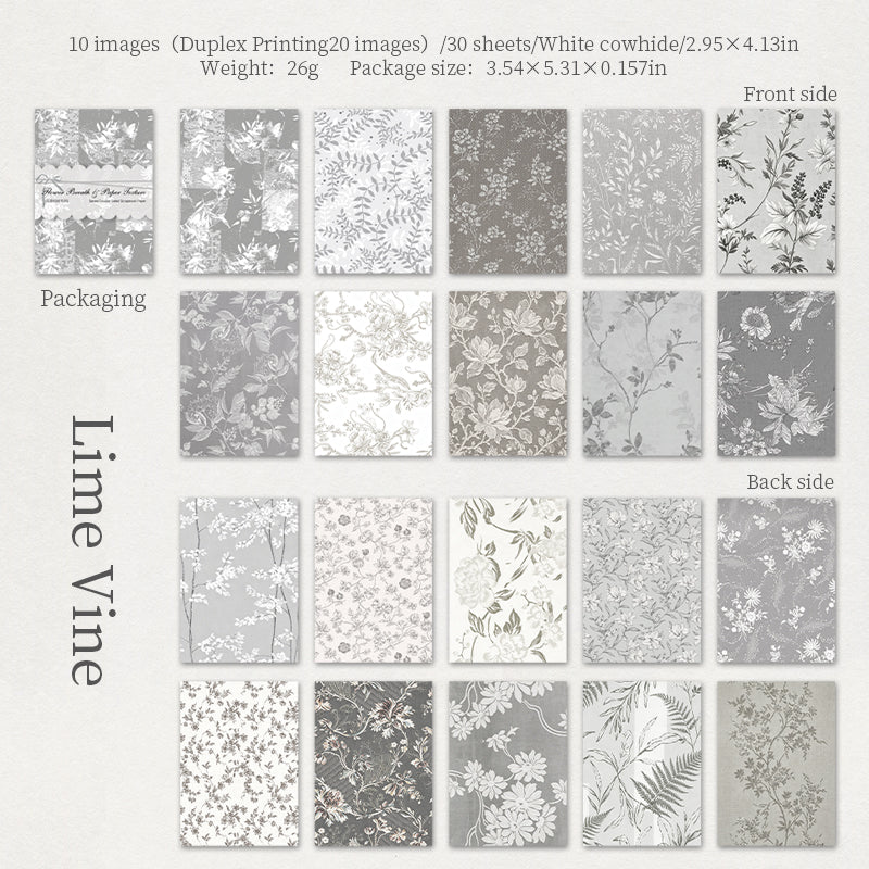 Floral Whisper Textured Papers