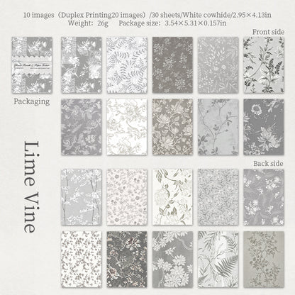 Floral Whisper Textured Papers