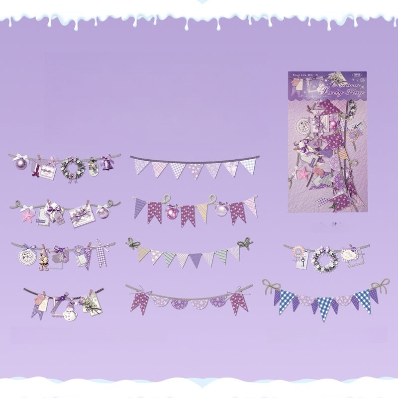 Christmas Bunting Stickers
