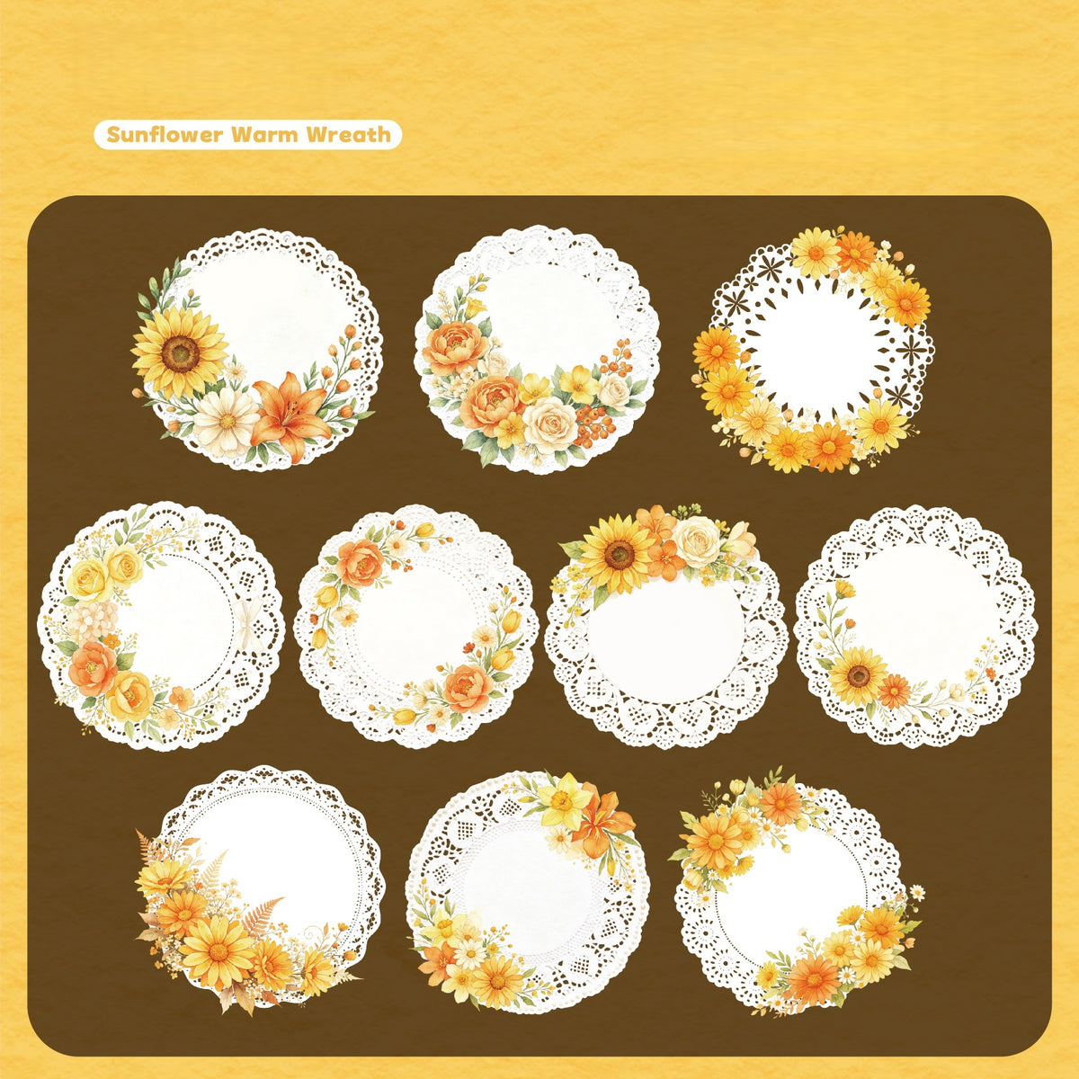 Lace Floral Stickers