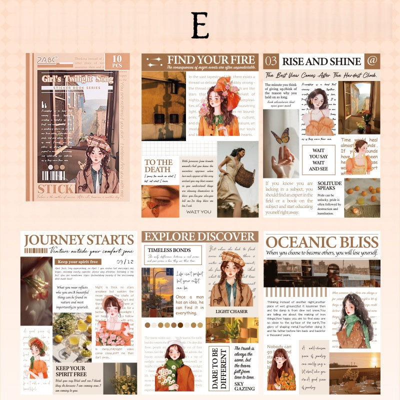 The Thoughts of a Girl Sticker Book