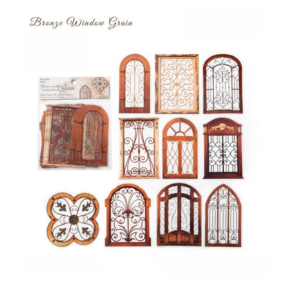 Iron Floral Window Stickers