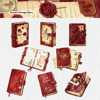 Vintage Books Stickers