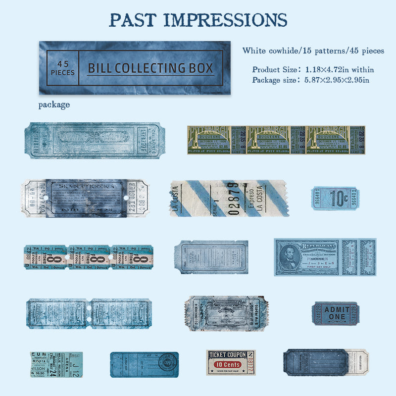 Antique Ticket Office Stickers