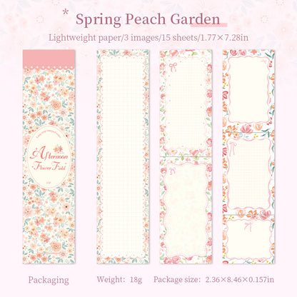 Afternoon Flower Field Memo Pad