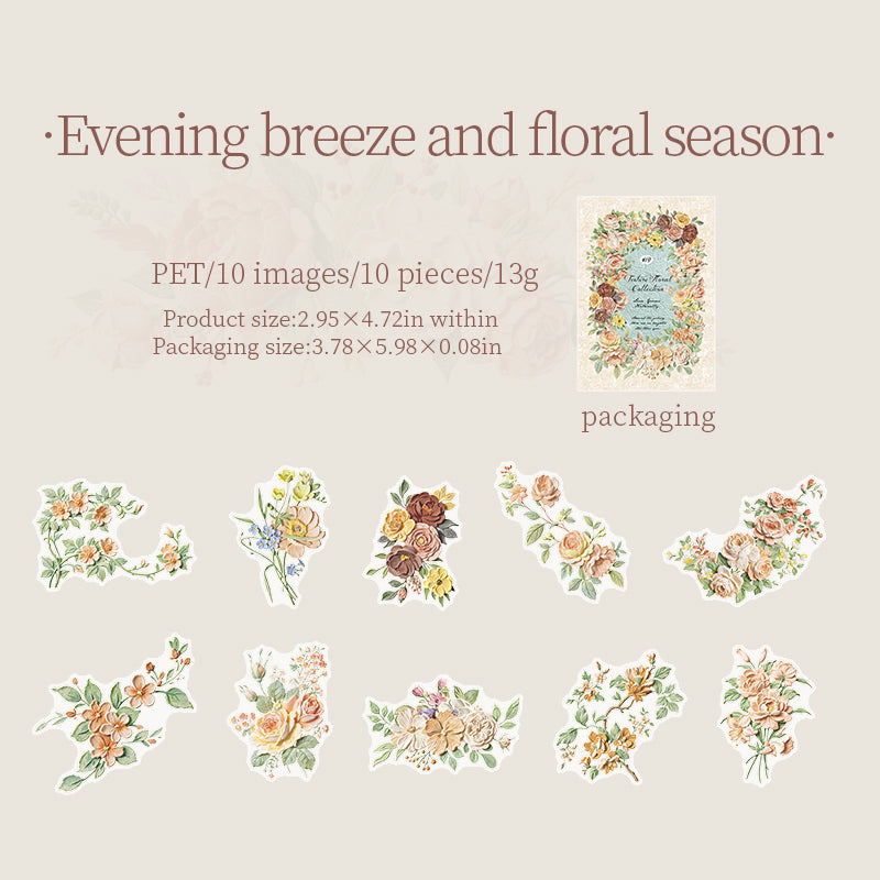 Texture Flower Collection Stickers