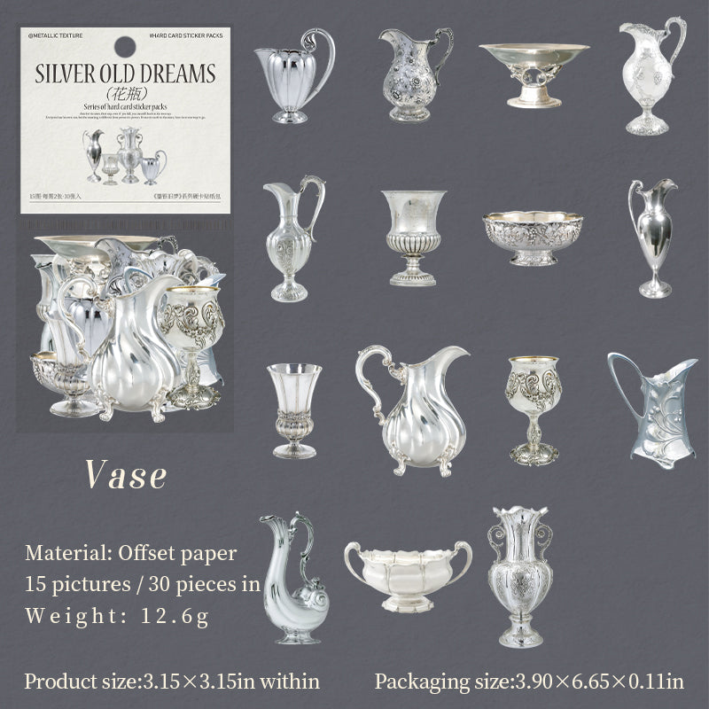 Gilded Silver Memories Stickers