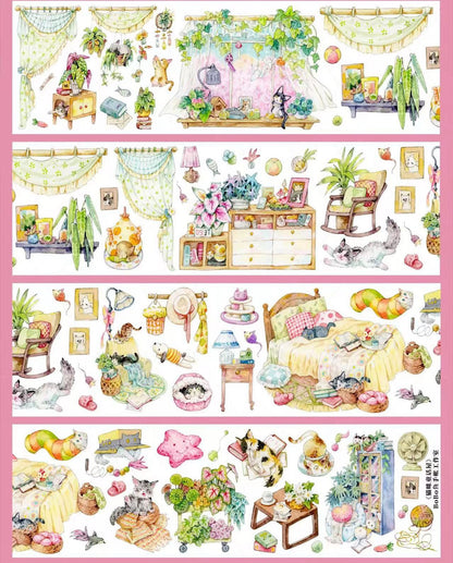 7cm*100cm Floral Light House Tape