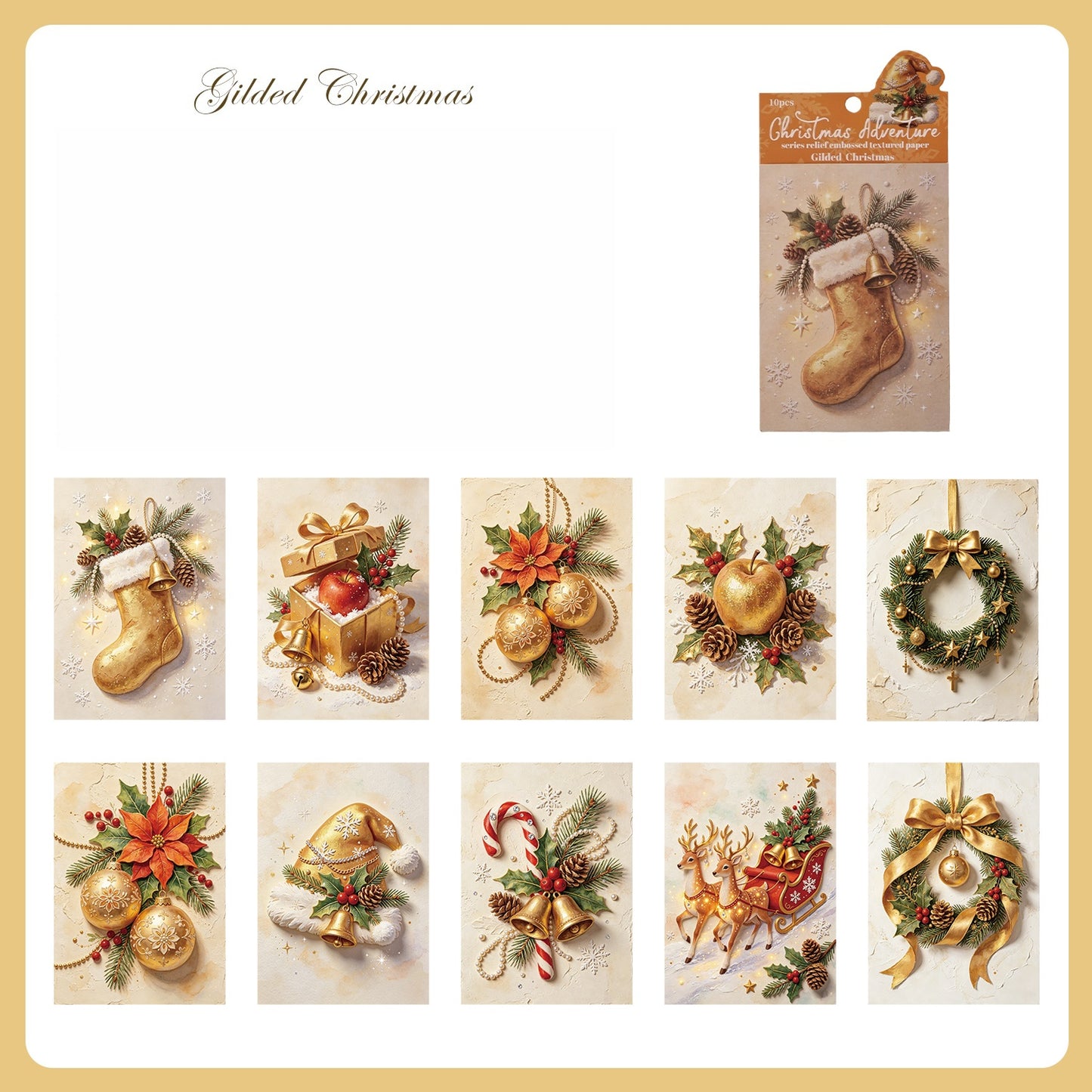 Christmas Adventure Embossed Papers
