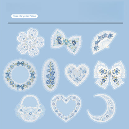 Sheer Floral Stickers