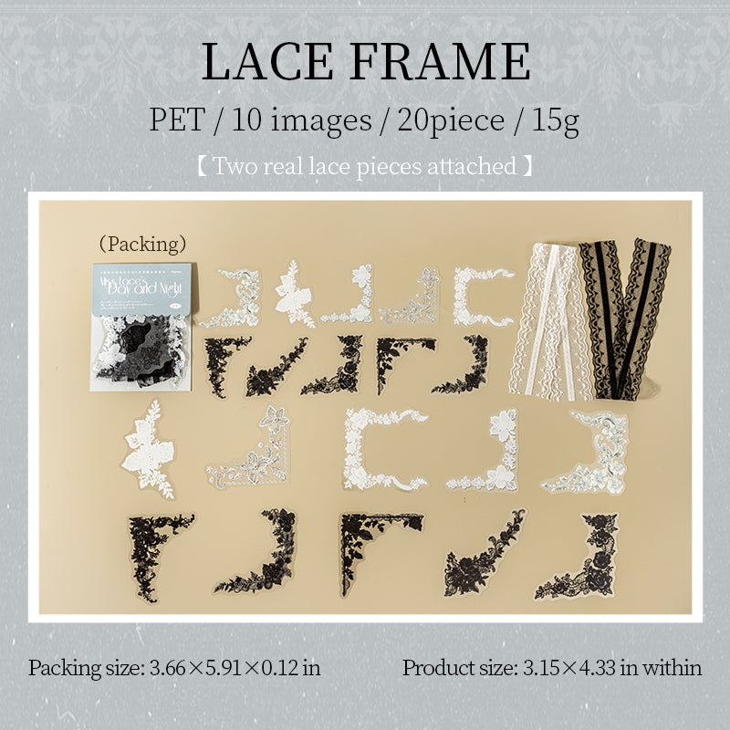Elegant Lace Stickers