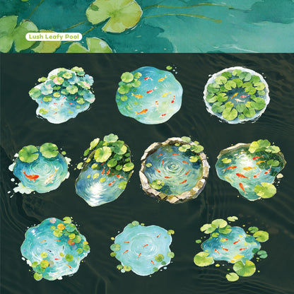Clear Pond Koi Stickers