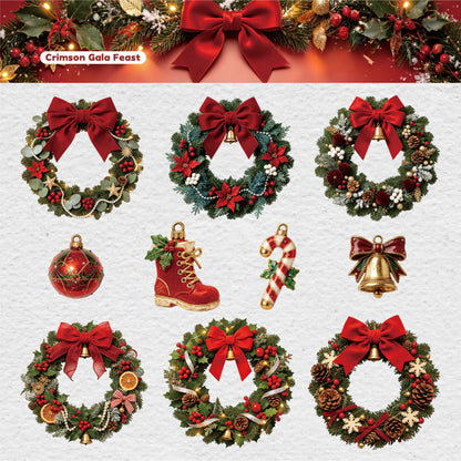 Christmas Wreath Stickers