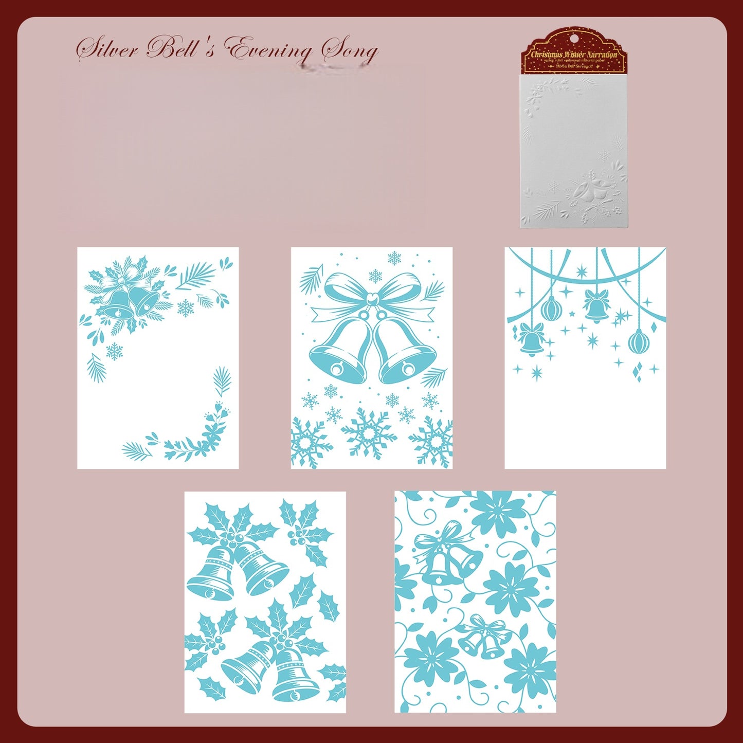 Christmas Winter Tales embossed Papers