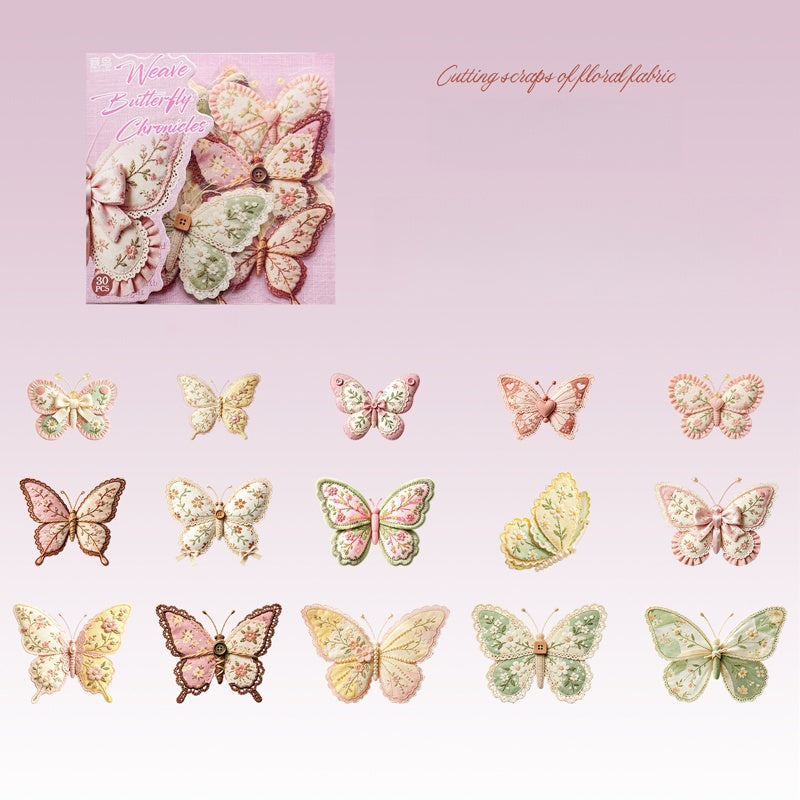 Weaving Butterfly Stickers