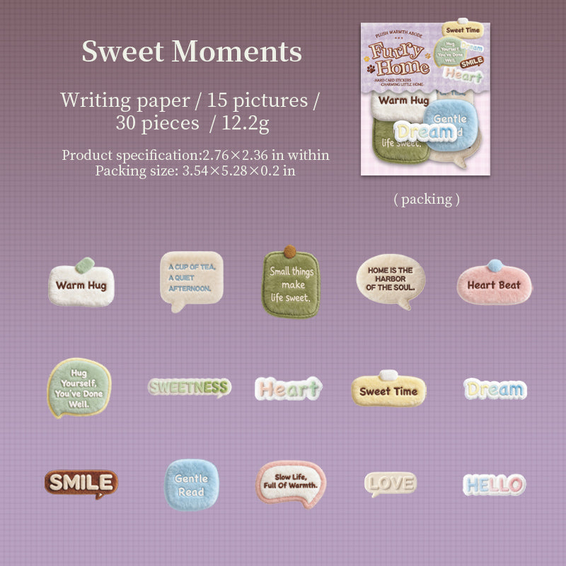 Cozy Plush Home Sticker