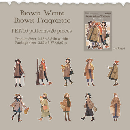 Warm Winter Whispers Stickers