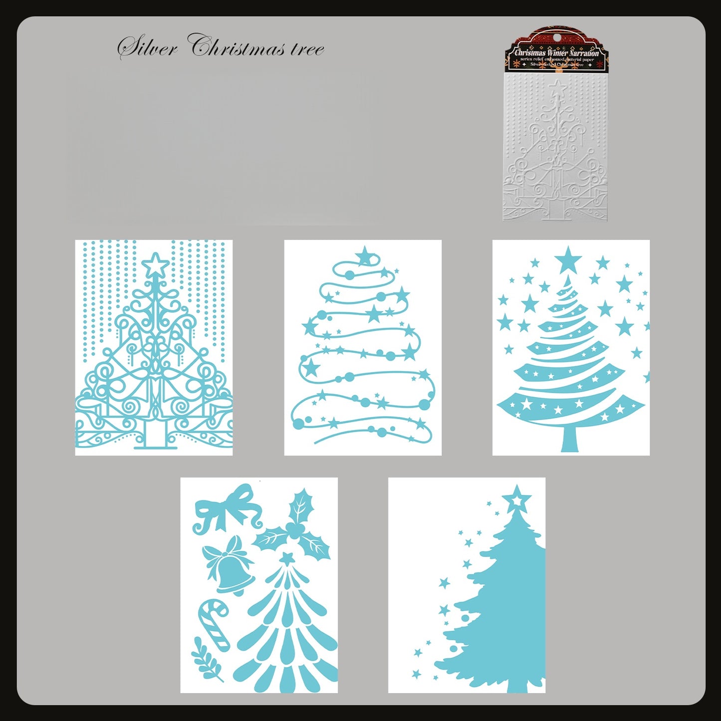 Christmas Winter Tales embossed Papers