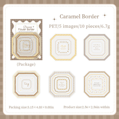 Dreamy Lace Floral Stickers