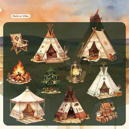Camping Adventure Stickers