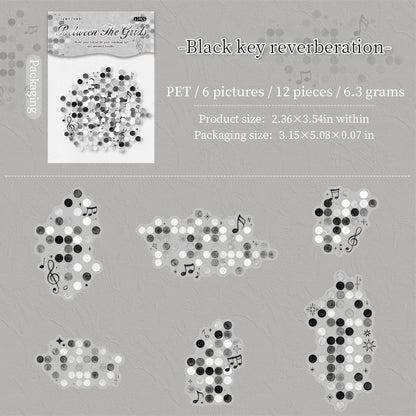 Watercolor Mosaic Stickers