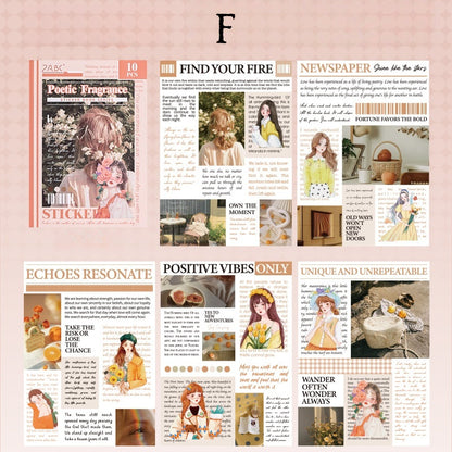 The Thoughts of a Girl Sticker Book