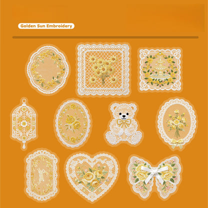 Sheer Floral Stickers
