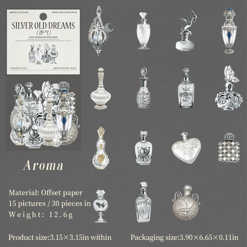 Gilded Silver Memories Stickers