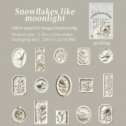 Flower Trace Shadow Stickers