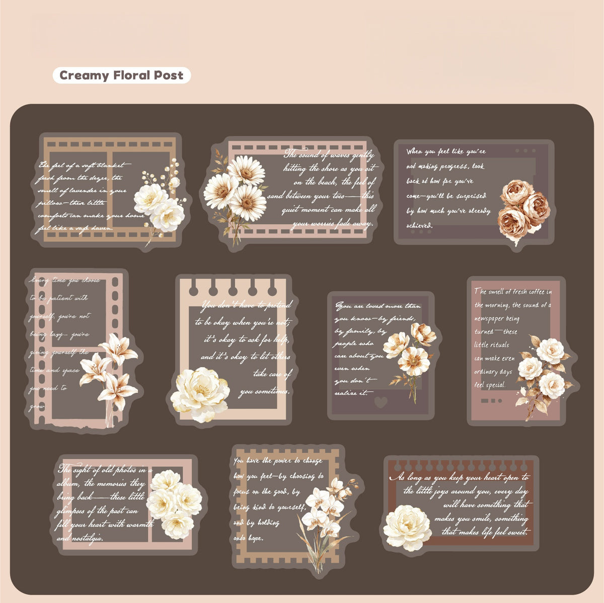Floral Mail Stickers